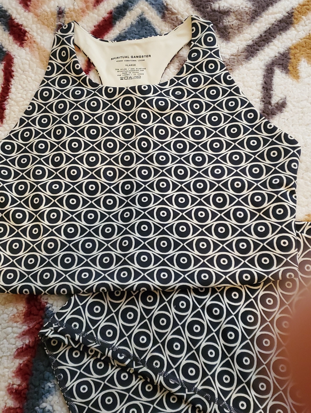 Spiritual Gangster Mystic Eye Lotus Racerback Camisole And Matching Leggings